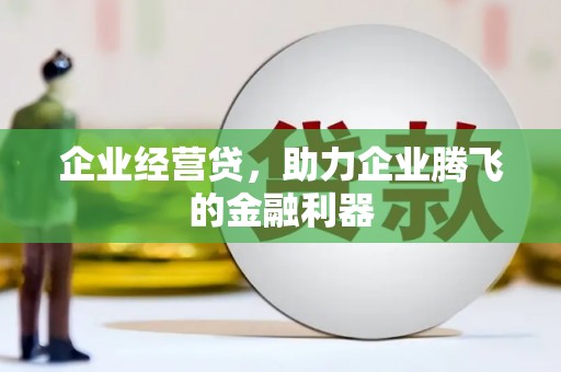 安南企业经营贷，助力企业腾飞的金融利器