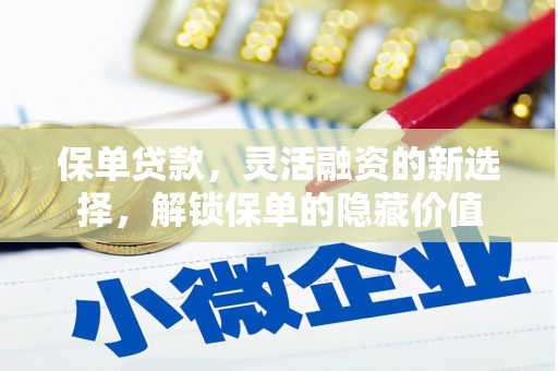 安南保单贷款，灵活融资的新选择，解锁保单的隐藏价值