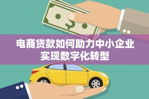 安南电商贷款如何助力中小企业实现数字化转型