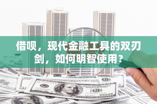 安南借呗，现代金融工具的双刃剑，如何明智使用？