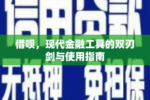 安南借呗，现代金融工具的双刃剑与使用指南