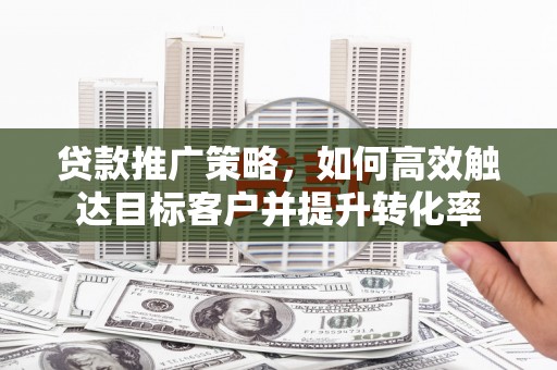 安南贷款推广策略，如何高效触达目标客户并提升转化率