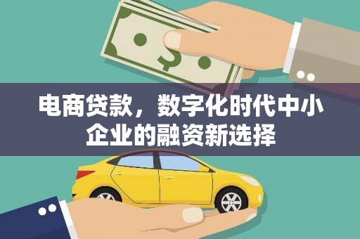 安南电商贷款，数字化时代中小企业的融资新选择