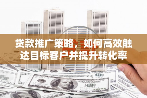 安南贷款推广策略，如何高效触达目标客户并提升转化率