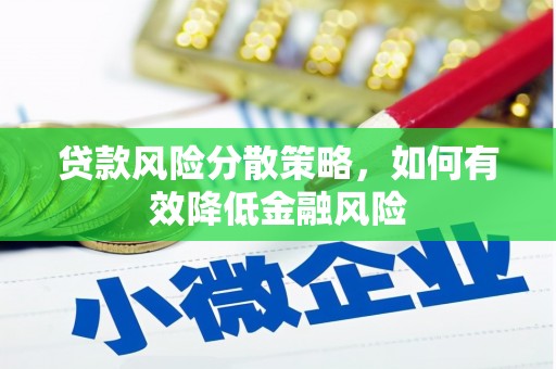安南贷款风险分散策略，如何有效降低金融风险