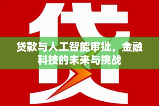 安南贷款与人工智能审批，金融科技的未来与挑战