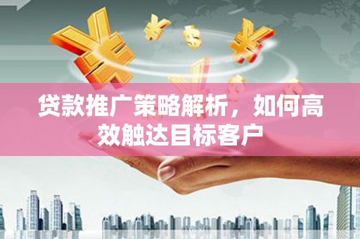 安南贷款推广策略解析，如何高效触达目标客户