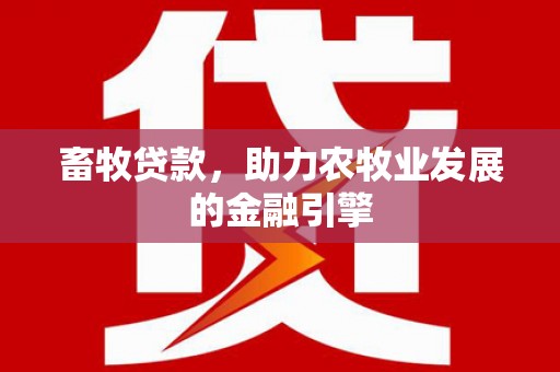 安南畜牧贷款，助力农牧业发展的金融引擎