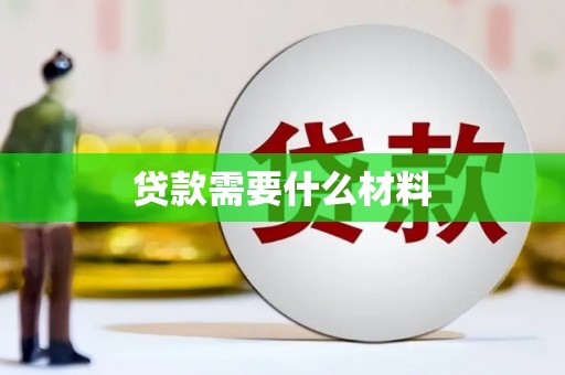 安南贷款需要什么材料