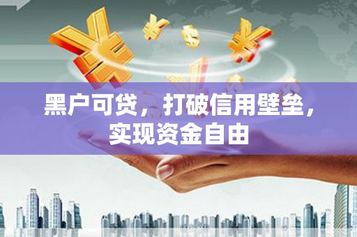 安南黑户可贷，打破信用壁垒，实现资金自由