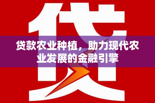 安南贷款农业种植，助力现代农业发展的金融引擎