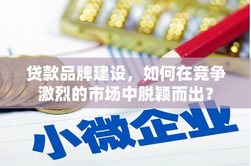 安南贷款品牌建设，如何在竞争激烈的市场中脱颖而出？