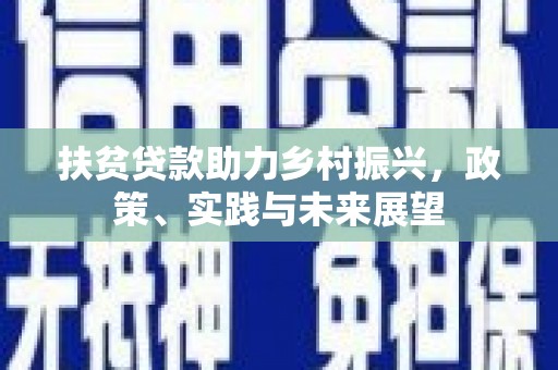 安南扶贫贷款助力乡村振兴，政策、实践与未来展望