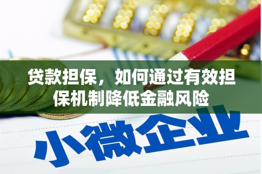 安南贷款担保，如何通过有效担保机制降低金融风险