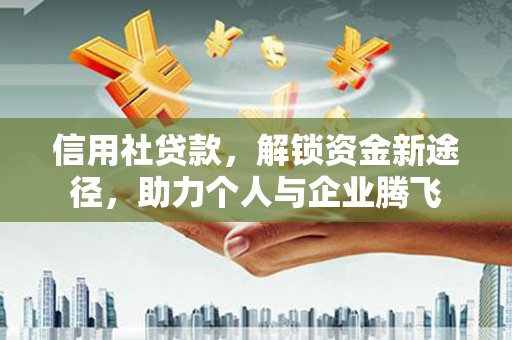 安南信用社贷款，解锁资金新途径，助力个人与企业腾飞