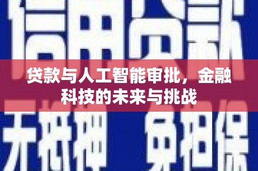 安南贷款与人工智能审批，金融科技的未来与挑战