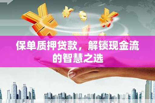 安南保单质押贷款，解锁现金流的智慧之选