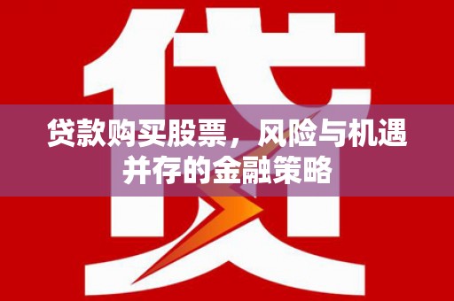 安南贷款购买股票，风险与机遇并存的金融策略