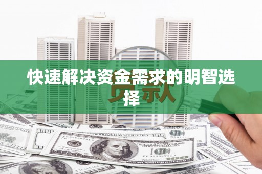 安南快速解决资金需求的明智选择